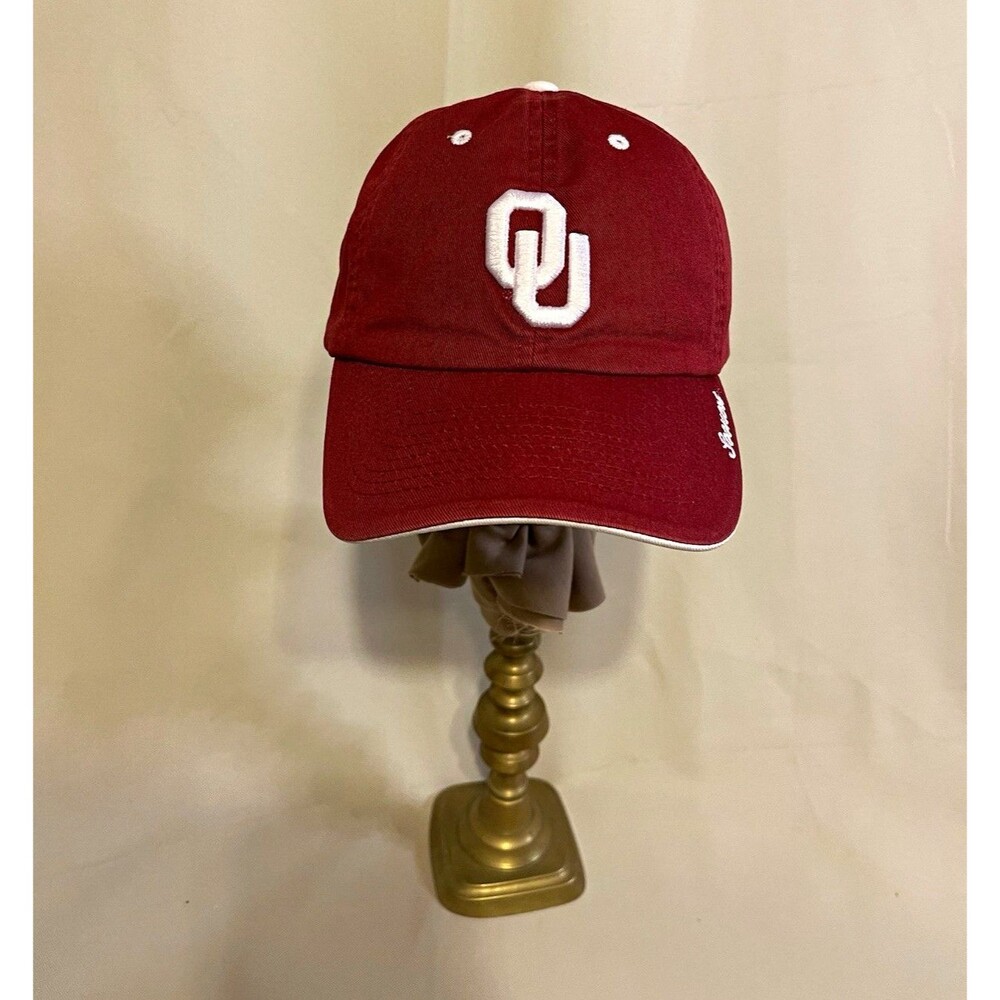 Top of the World Oklahoma Sooners Adjustable Strapback Cap Hat Red/White